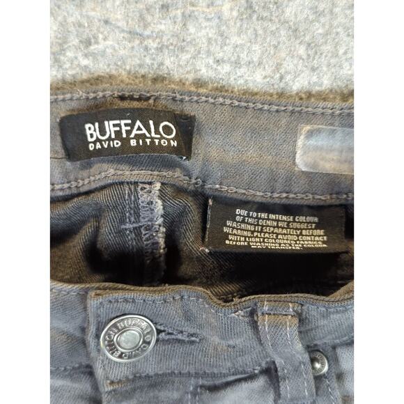 Buffalo David Bitton Skinny Jeans 2/26 Women's Mid-RiseStretch Cotton Denim Gray - Picture 4 of 11